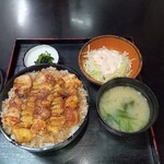 Koganeya - 焼き鳥丼定食770円（大盛り）
