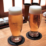 炭火焼鳥こみやま - 生ビール