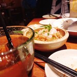 沖縄食堂 ハイサイ - さんぴん茶+ミミガーポン酢