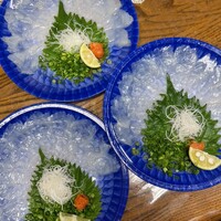 玄品 大阪北新地 - てっさ3人前　お美しいです！