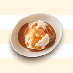 raw caramel affogato