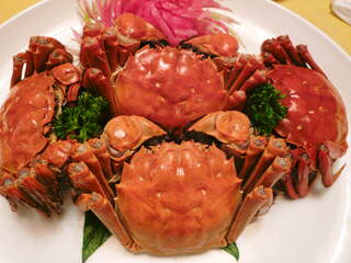 h Hokkaien - 上海蟹の姿蒸し