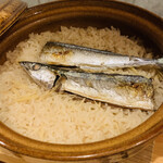 Maniwa - ・土鍋ご飯（秋刀魚）