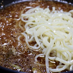 釜山 - カルビチンの煮汁でうどんを作ります