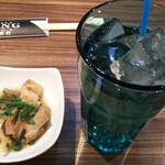 グリルキング - お通しとジンジャーエール