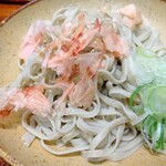 あみだそば 福の井 - 平打ちの麺