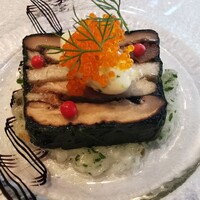 レザンファン ギャテ - 秋刀魚、椎茸、長芋の小さなテリーヌ
