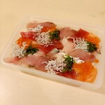 お魚食堂 - 海鮮ばらちらし上 1400円