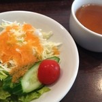 ゆき亭 - サラダとスープ