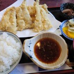 大漁 - ハゼ天＆アナゴ天定食♪