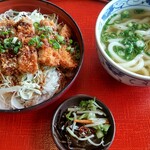 Kompira Udon - ソースカツ丼セット