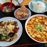Ryuuka - 回鍋肉と麻婆豆腐セット¥1080