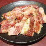 Gyuukaku - 黒毛和牛カルビ定食　100ｇ