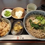 奥出雲 そば処 一福 - 蕎麦定食750円　※2012年12月