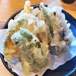 そば処 味奈登庵 - 野菜の天ぷら