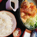 Panch - ミックスフライ(単品)を特別に定食にして貰いました✨