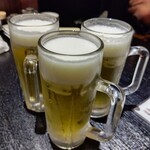 すすきの黒提灯 ばっこ志 - 生ビールで乾杯！