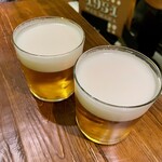 Donostia Comeru - 生ビールで乾杯
