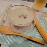 最強鮨居酒屋 やまのや 天満橋店 - 冷製スープ
