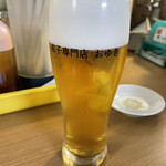 Gyouza Semmontenoyuki - 生ビール パーフェクト黒ラベル(500円)