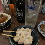 やきとり もつ焼 まるや - ワサビが良い感じ