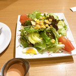 ふじ丸 - ふじ丸サラダハーフ　明太子ドレッシング