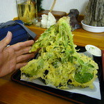 老稚園 - 天麩羅の「山」が!!!山の中にも隠れてますよ～