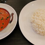 蛸屋のカレー屋さん - 「ネパールマトン スープカレー＆ライス（700円）」辛さ5