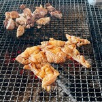 ろばたやき山ろく - 鳥皮〜♪