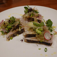 リストランテ野呂 - 鰆の炙りカルパッチョ