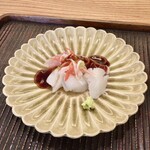 魚菜料理 縄屋 - カンパチとカミナリイカ