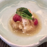 魚菜料理 縄屋 - 蟹の胴〜ウスバハギの出汁の煮こごり