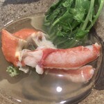 魚菜料理 縄屋 - 蟹のしゃぶしゃぶ②