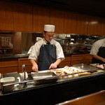 浪速割烹 㐂川 - セイコ蟹準備中