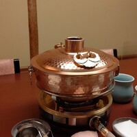 人形町今半 本店 - しゃぶしゃぶの鍋です。