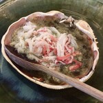 魚菜料理 縄屋 - 蟹の甲羅焼き