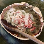 魚菜料理 縄屋 - 蟹の甲羅焼き