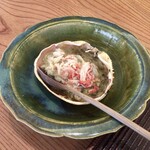 魚菜料理 縄屋 - 蟹の甲羅焼き