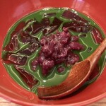 魚菜料理 縄屋 - 蓮根餅入り・抹茶ぜんざい