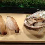 鯛壽司 - あわび　※握り、造り