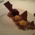 エディション・コウジ シモムラ - デセール：熊本和平栗のモンブラン