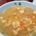 東京ラーメン 大番 - 割りスープ。