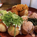 タコとハイボール - 3色合盛り(アップ)♪