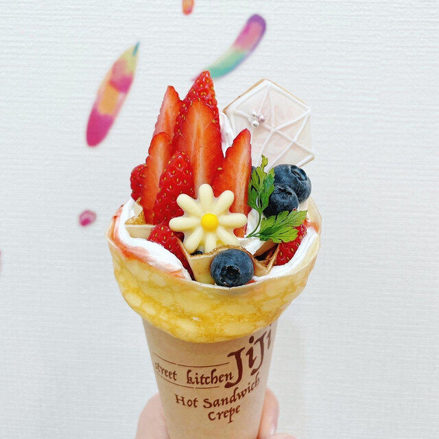 2023年製✨セルフポートレイト クリームクレープ ディアマンテ ビジュー S位 JiJi （ジジ ストリート キッチン クレープ） - 美園/クレープ