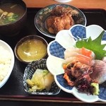 包丁処たち花 - 刺身定ランチ900円
            