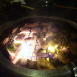 焼肉本舗 - 丸長は丸腸は焦げやすいのでご注意くださいね・・・（ファイヤ～～）