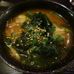 焼肉本舗 - 〆のご飯はクッパにしました（ジャストサイズ♪）