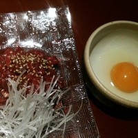焼肉 天 がむしゃら - あぶりユッケ　うれしい