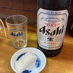 うなぎ 丸富 - ビール大＋お通し
