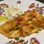 三和 - 駿河湾 生桜海老のフリッタータとブッラータ・チーズ